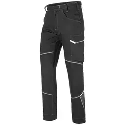 Kübler Hose ICONIQ schwarz/anthrazit Form 2340 Größe 52 - Arbeitshose mit ergonomischer Linienführung für optimale Bewegungsfreiheit, ausgestattet mit multifunktionalen Taschen und Reflex-Elementen für Sicherheit.