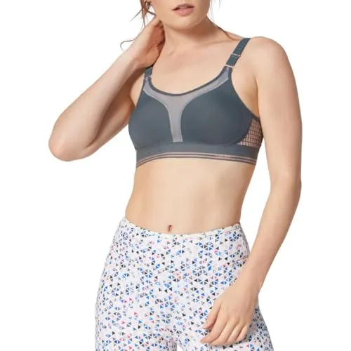 Triumph Triaction Extreme Lite N BH Grau E 70 Damen - Funktionsunterwäsche - Leichter Sport-BH mit verstellbaren Trägern für optimalen Halt und Komfort bei intensivem Training.