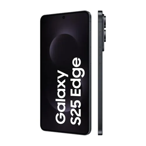 Samsung Galaxy S25 Edge AI Smartphone – 12 GB RAM, 256 GB Speicher, 200-MP-Kamera, Titanium JetBlack