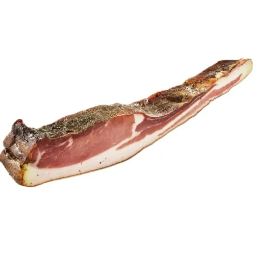 BAVAREGOLA Speck aus Südtirol - 500g Seitenspeck - Original Südtiroler Speck Spezialität von Viktor Kofler/Lana -Schinkenspeck geräuchert & luftgetrocknet am Stück