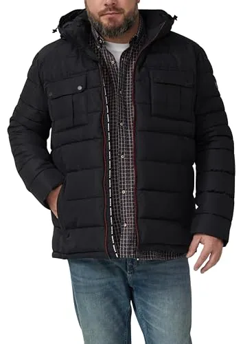 s.Oliver Sportive Puffer-Jacke mit abnehmbarer Kapuze - Wattierte Puffer-Jacke mit abnehmbarer Kapuze, Fleecefutter und praktischen Taschen. Ideal für kühlere Tage, bietet sie Komfort und Stil in einem.
