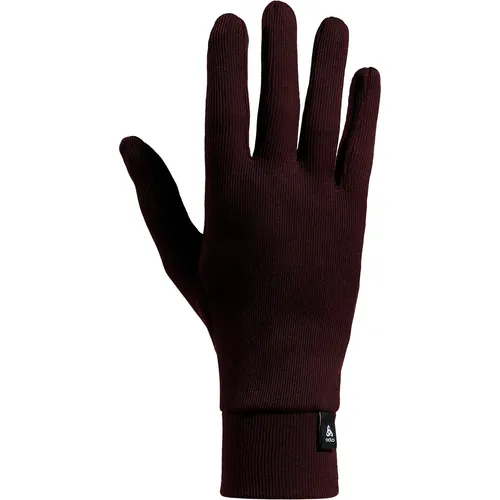 Odlo The Active Warm ECO Gloves Fudge (30910) L - Langlaufhandschuhe aus 100% recyceltem Polyester, atmungsaktiv und weich aufgebürstet für optimalen Komfort bei kühlen Temperaturen. Ideal für aktive Sportler und umweltbewusste Nutzer.