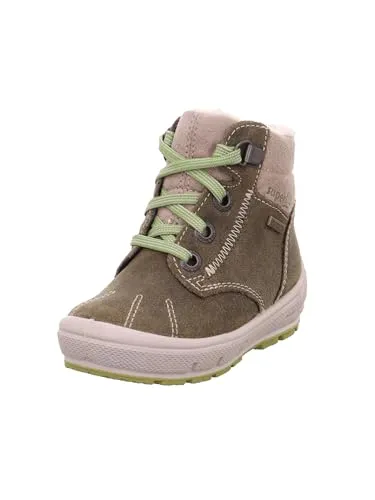 Superfit GROOVY Schneestiefel für Jungen - Stiefel für Jungen mit GORE-TEX-Ausstattung für warme Füße, coole Optik mit Plüschbesatz und flexible, zweifarbige PU-Sohle, ideal für Schnee und Kälte.