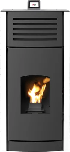 Robin Wood Pelletofen Enya Aqua – Effizient und stilvoll - Holzpelletofen mit 12 kW Heizleistung, A++ Energieeffizienz, modernes Design in Weiß und robustem Stahl für angenehme Wärme und gemütliche Atmosphäre.