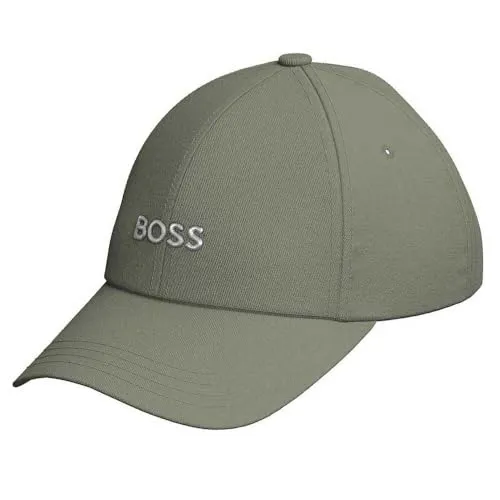 BOSS Herren Basecap Zed - Oliv, Artikel: 349 Open Green - Stylisches Baseball Cap für Herren aus hochwertiger Baumwolle, mit verstellbarem gebogenem Schirm und aufgesticktem Logo für einen modernen Look.