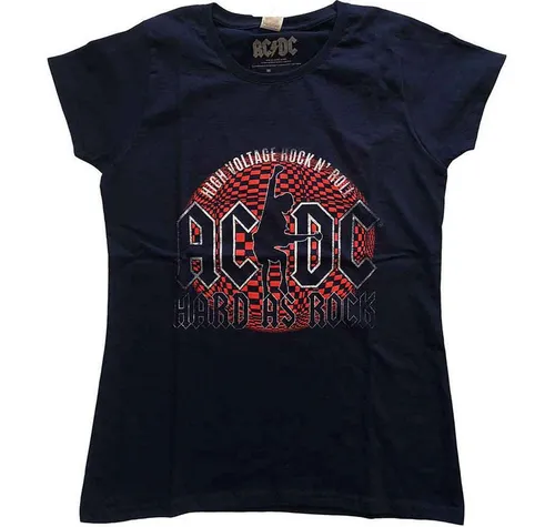 AC/DC T-Shirt Hard As Rock Navy Blau