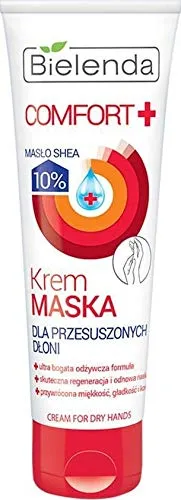 Feuchtigkeitsspendende Handmaske für trockene Haut mit 10% Sheabutter, 75 ml / Bielenda Comfort