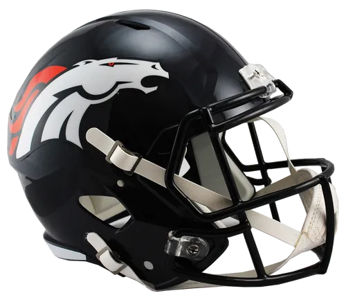 NFL Riddell Football Speed Mini Helm Denver Broncos - Fanartikel: Offizieller Mini Helm der Denver Broncos, perfekt für Sammler und Fans, um ihre Leidenschaft für das Team zu zeigen.