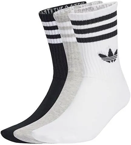 adidas Socken 3 Stripes 3P, grey melé, XS