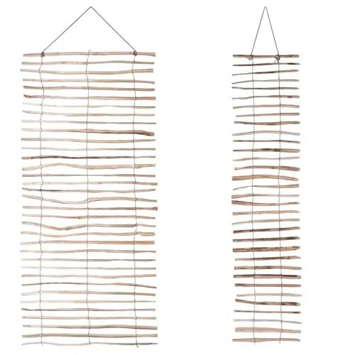 BooGardi Rankhilfe Haselnuss - 2 Größen zur Wahl - Rankgitter für Balkon, Garten und Terrasse, ideal als Sichtschutz und Kletterhilfe für Pflanzen. Umweltfreundlich aus Haselnusslatten, einfach aufzuhängen und zu bepflanzen.