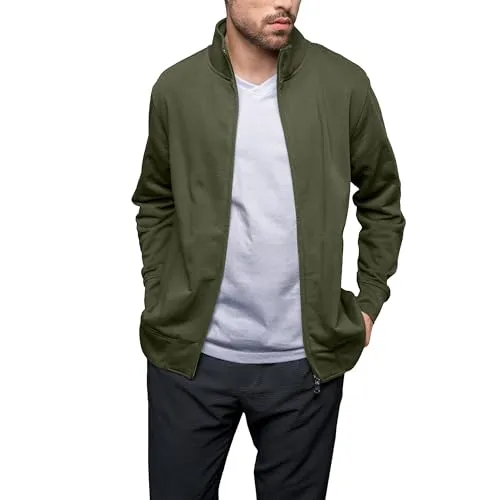 HRM Herren Premium Full-Zip Sweat Jacket I Fair Trade Herren-Sweatjacke, 360 g/m² I Aus 70% Baumwolle & 30% recyceltem Polyester