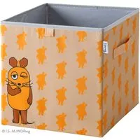 LIFENEY Die Maus Aufbewahrungsbox – Kultige Box für Kinder - Körbe & Schateln für Baby- & Kleinkinderzimmer, mit coolem Streuprint der beliebten Maus, ideal für Spielzeug und passt perfekt in Würfelregale.