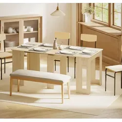 Moderner Klapptisch, ausziehbarer Esstisch 60-180 x 85 x 75 cm