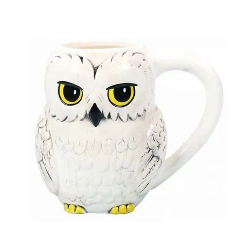 Harry Potter 3D geformte Tasse - Hedwig, 425 ml - Thermobehälter, offiziell lizenzierte Harry Potter-Tasse in 3D-Form, perfekt für Fans und als einzigartiges Geschenk.