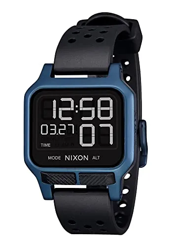 Nixon Herren Digital Quarz Uhr A1320-300-00 - Armbanduhren für Damen, ideal für Sportler mit praktischen Timerfunktionen und 10 bar Wasserdichtigkeit, perfekt zum Schwimmen und Schnorcheln.