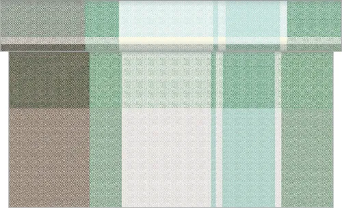 Tischläufer Marc in Grün-Braun aus Linclass® Airlaid 40 cm x 4,80 m, 1 Stück
