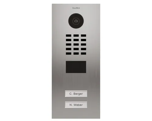 DoorBird Video-Türsprechanlage D2102 - Smarte Video Türstation mit App-Steuerung - Haus-Alarmanlagen, smarte Video Türstation mit HD-Videoauflösung und App-Bedienung, ideal für den Außenbereich und sicherer Zugang zu Ihrem Zuhause.