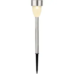Solar-Gartenlampe aus Stahl für draußen 26 cm - Grau