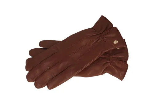 Roeckl Damen Klassiker-Gerafft Handschuhe, Braun, 6,5 - Handschuhe & Fäustlinge für Damen aus hochwertigem Haarschafleder, bieten eleganten Stil und ausgezeichneten Komfort für kalte Tage.