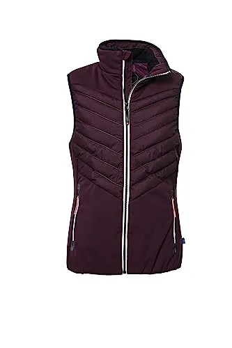 killtec Damen Steppweste/Weste mit Stehkragen KOW 33 WMN QLTD VST, dunkelpflaume, 40, 39778-000