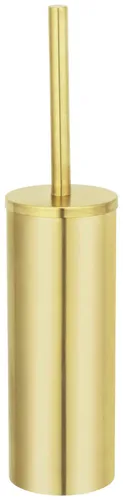WENKO WC-Garnitur Orea, freistehend goldfarben - Klobürste in edlem Gold, aus hochwertigem Edelstahl, ideal für stilvolle Bäder und WCs, inklusive 10 Jahre Herstellergarantie.