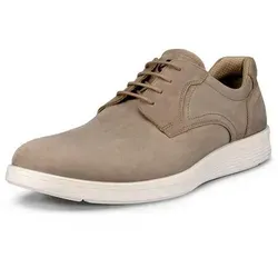 Ecco ECCO S Lite Hybrid Sneaker - Beige mit heller Laufsohle - Sportlicher Freizeitschuh aus hochwertigem Nubukleder, ideal für Komfort und Stil, mit herausnehmbarer Innensohle und leicht profiliertem Synthetiklaufsohle.