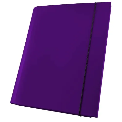Netuno Sammelmappe A4 Pappe 40mm violett Dokumentenmappe Klappordner Kartonmappe mit Gummizug Mappe PP 1 Stück