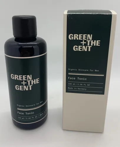 Green + The Gent Face Tonic 100 ml - Gesichtsreiniger und After Shave in einem, mit hohem Aloe-Vera-Anteil für intensive Feuchtigkeit und beruhigende Wirkung nach der Rasur.