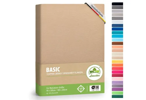 Bettlaken Beige von Leevitex