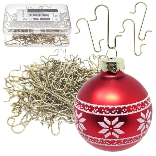 Wilhelm Sell® 150x Doppelhaken für Weihnachtsbaumschmuck in gold von Wilhelm Sell