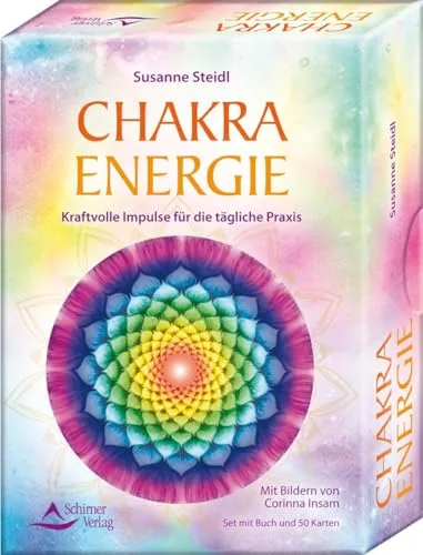 Chakra-Energie - Kraftvolle Impulse für die tägliche Praxis - Kommunikation & Beziehungen - 50 Karten mit Begleitbuch für eine inspirierende tägliche Praxis zur Harmonisierung der Chakren.