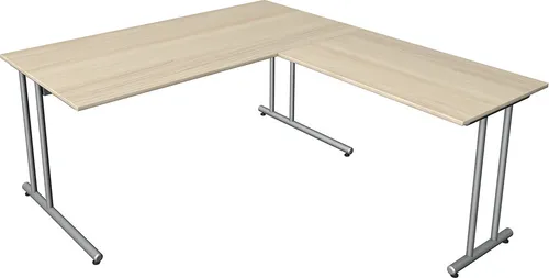 Start Up Winkelkombination 180 x 180 cm, Ahorn von Theo Kerkmann Büromöbelfabrik GmbH & Co. KG