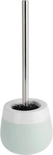 WENKO Malta WC-Garnitur 22542100 - Mint/Weiß - Klobürsten mit elegantem Design und praktischer Standgarnitur, inklusive auswechselbarem Bürstenkopf für gründliche Reinigung und Benutzerfreundlichkeit im Bad.