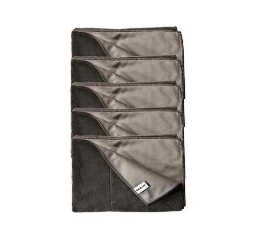 Kochblume Geschirrtuch 5-tlg. Set, 60 x 40 cm in grau von Kochblume