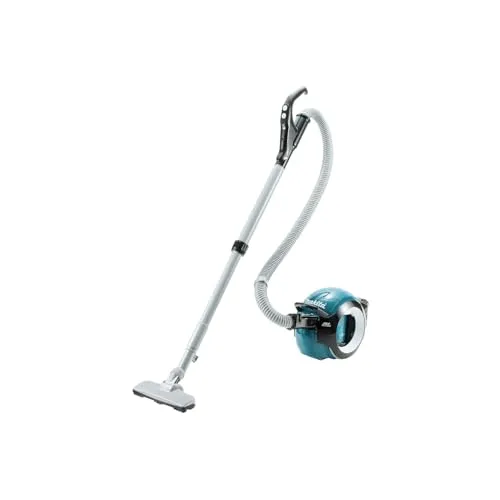 Makita DCL501Z Akku-Staubsauger 18.0V - Stabstaubsauger mit Zyklon-Prinzip und Teleskopsaugrohr für optimale Ergonomie. Leicht zu reinigende Filter und Staubkappe, ideal für effizientes Saugen.