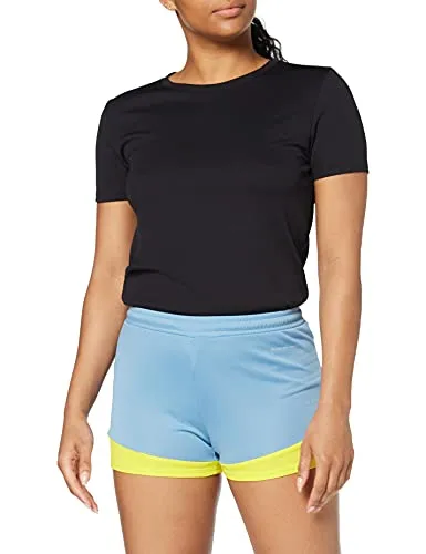 Kempa Damen Shorts Emotion 2.0 Shorts, Dove Blau/limonengelb, XL, 200316614