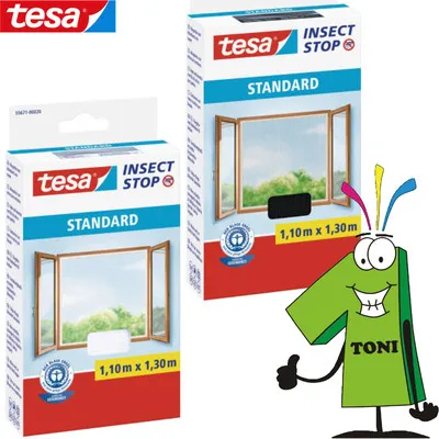 Tesa Fliegengitter Set Insect Stop Standard f. Fenster Insektenschutz