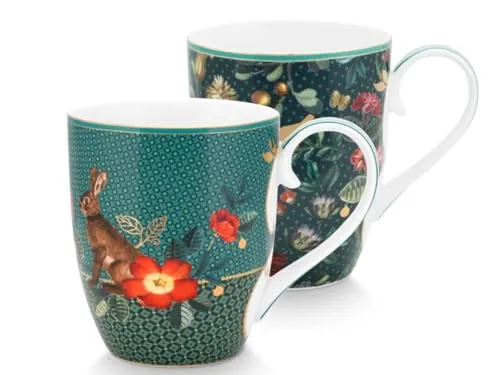 PIP STUDIO 51002335 Winter Wonderland Henkelbecher Set in weiß von Pip Studio