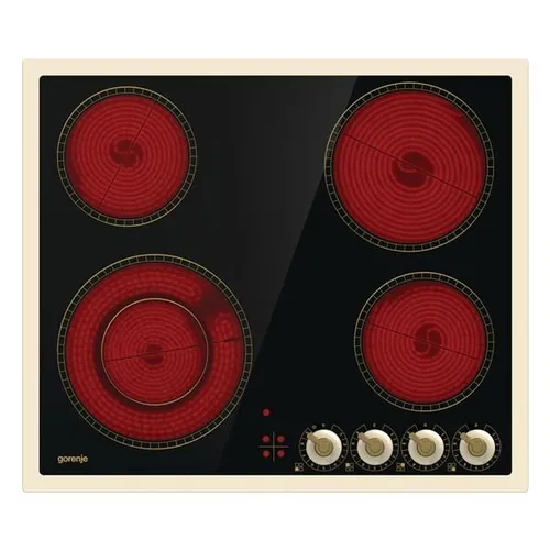 Gorenje Autark-Glaskeramikfeld EC642CLI - Kochfeld mit 4 Herdplatten, pflegeleichter glaskeramischer Oberfläche und Restwärmeanzeige für sicheres Kochen. Ideal für moderne Küchen mit elegantem Design.