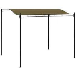 vidaXL Pavillon 3x2,4 m Taupe - Pavillon & Partyzelt mit robustem Stahlrahmen und 180 g/m² Polyester-Dach, ideal für Familienfeiern und Outdoor-Aktivitäten, einfacher Aufbau und effektiver Sonnenschutz.