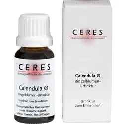 CERES Calendula Urtinktur 20 ml - Homöopathischer Einzelwirkstoff zur Unterstützung der Hautheilung, ideal bei Hautirritationen und Entzündungen. Apothekenpflichtig, bitte beachten Sie die Packungsbeilage.