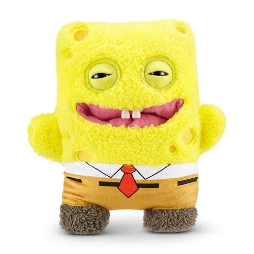 ZURU Fuggler Spongebob Schwammkopf 9 Zoll Plüschtier - Sonstige Spielzeugfiguren: Weiches Plüschtier mit schelmischem Design, ideal zum Sammeln und für Fans von Spongebob Schwammkopf!