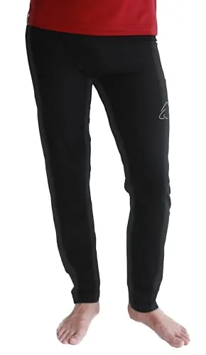 ESPARTO Yogahose Daylu Schwarz XL - Stilvolle Yogahose aus hochwertiger Bio-Baumwolle mit breitem Taillenbund. Ideal für Yoga und Freizeit, sorgt für optimalen Tragekomfort und eine tolle Passform.