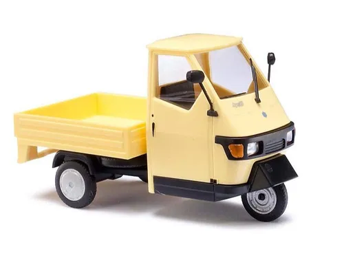 Busch 60003 - 1/43 Piaggio Ape 50 M - Gelb - Fertigmodell im Maßstab 1:43 aus hochwertigem Kunststoff, ideal für Sammler und als dekoratives Element in Ihrem Zuhause.