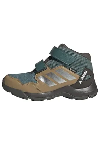 Adidas Unisex Kinder Terrex Skychaser Mid Gore-TEX Hiking Shoes Kids, preloved Teal/Matte Silver/Cardboard, 34 EU