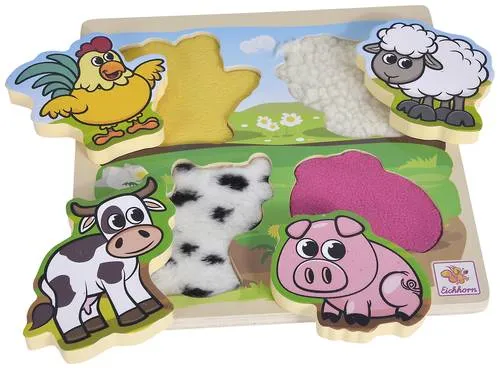 Eichhorn Fühl-Puzzle mit Stoff, 5-tlg. 100003687