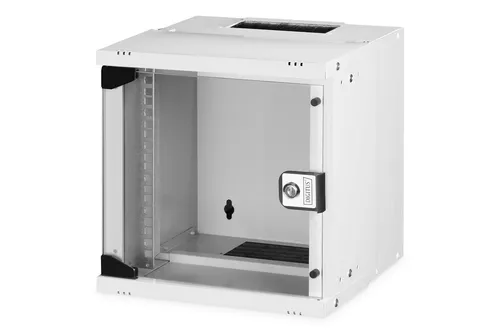 Digitus DN-49100 10 Zoll Wandgehäuse 6 HE Grau - Zubehör für Serverschrank: Kompaktes 10