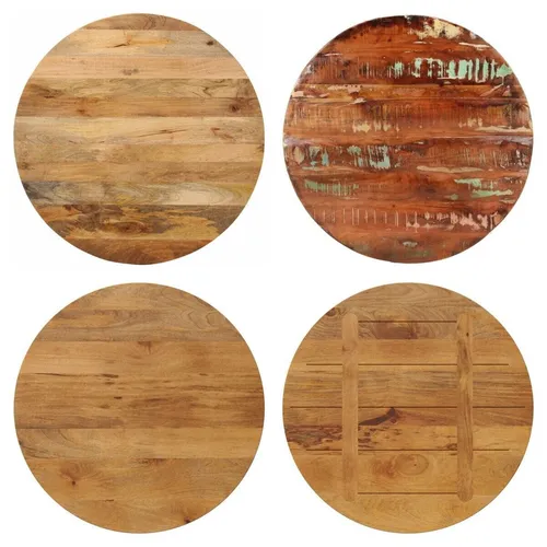 Runde Tischplatte aus Mango-Massivholz