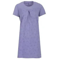 zeitlos Nachthemd Nachthemd Kurzarm - Blüten Floral Kellerfalte lila XL