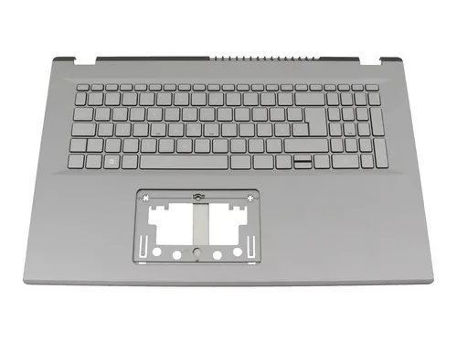 Acer 6BKJLN70113 Original Tastatur inkl. Topcase DE (deutsch) grau/grau mit Back